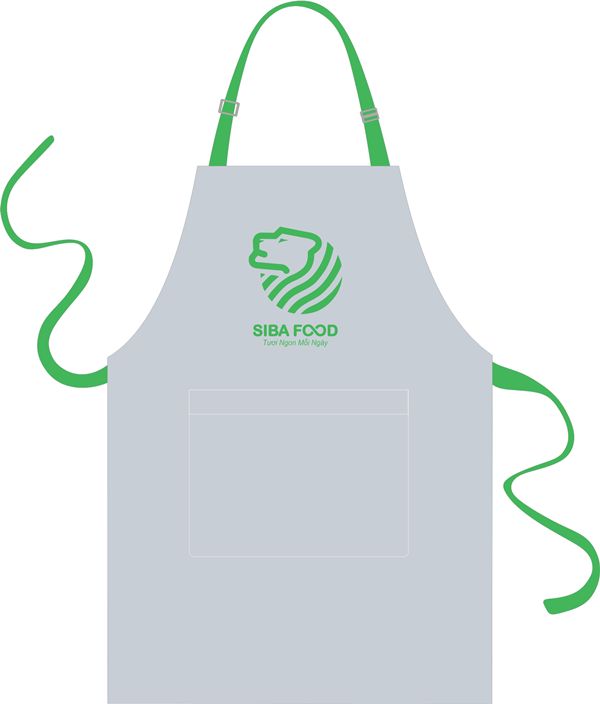 Mẫu thiết kế tạp dề Siba Food mới nhất