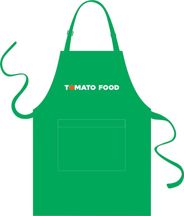 Mẫu thiết kế tạp dề Tomato Food