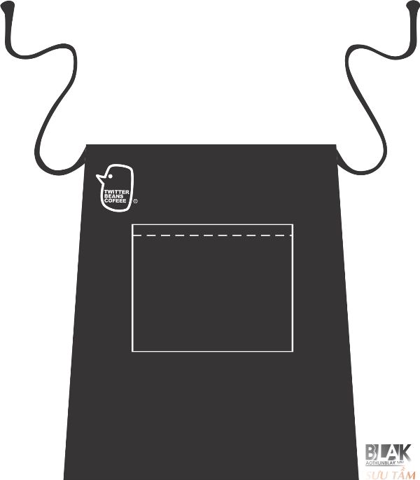 Mẫu thiết kế tạp dề Twitter Beans Coffee