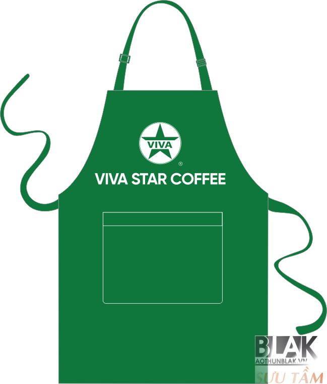 Mẫu thiết kế tạp dề quán cà phê vina star