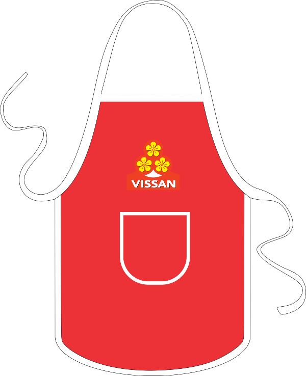 Mẫu thiết kế tạp dề Vissan
