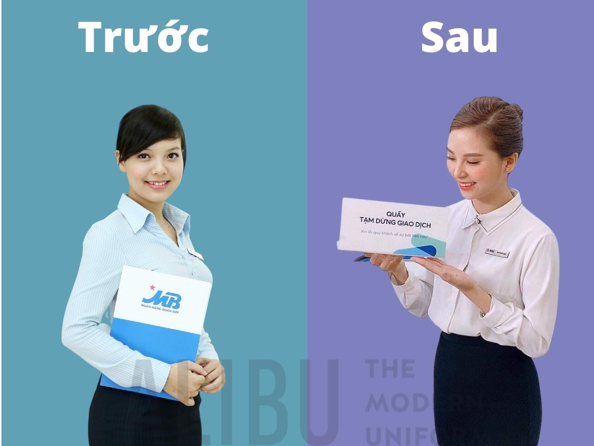 MBBank chính thức thay đổi đồng phục nhân viên và bộ nhân diện thương hiệu của mình