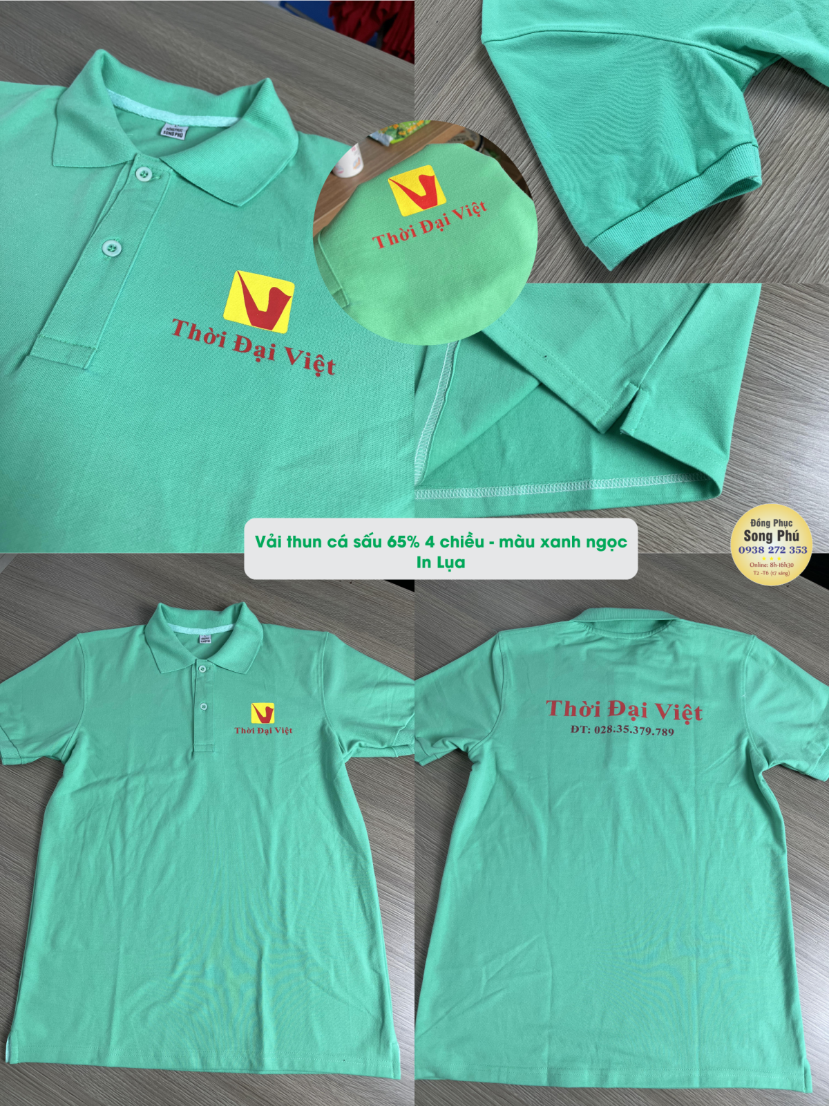 Mẫu áo thun đồng phục In lụa