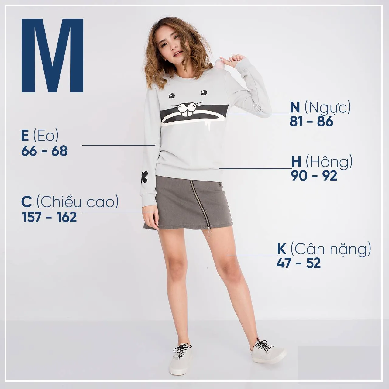 Tìm hiểu chi tiết về size m là bao nhiêu kg cho nữ và cách đo chuẩn xác nhất