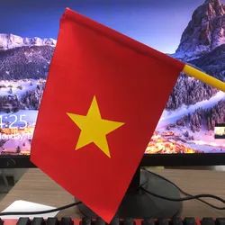Cờ nhỏ cầm tay in cờ đỏ sao vàng Tổ Quốc Việt Nam | Vải đẹp | in đẹp