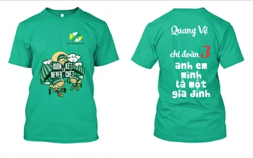 File thiết kế vector - Logo in áo lớp đoàn kết là never chết