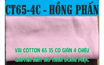 Bảng màu vải cotton 65/35  4 chiều 