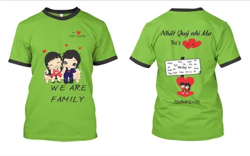 File thiết kế vector - Logo in áo lớp 2K1 we are family