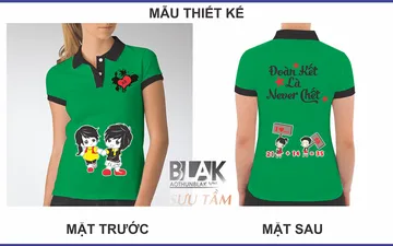 File thiết kế vector - Logo in áo lớp đoàn kết là never chết