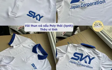 Mẫu áo thun đồng phục công ty Sky
