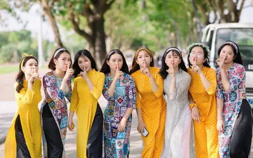 Gợi ý cách chọn áo dài chụp kỷ yếu đẹp chuẩn dáng