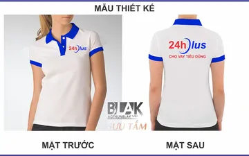 File thiết kế vector - Logo in áo thun đồng phục Công ty cho vay tiêu dùng 24hPlus