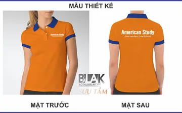 File thiết kế vector - Áo thun đồng phục American Study, Hà Nội