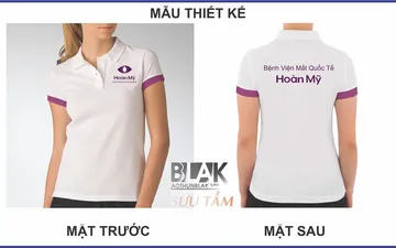 File thiết kế vector - Áo thun đồng phục Bệnh viện Mắt quốc Tế Hoàn Mỹ