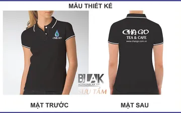 File thiết kế vector - Áo thun đồng phục trà sữa Chago Tea & Cafe, Hà Nội