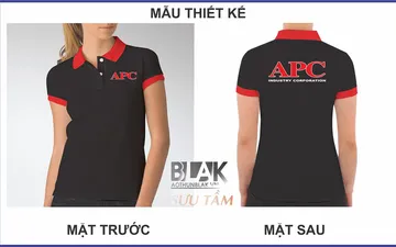 File thiết kế vector - Áo thun đồng phục công ty Công nghiệp APC