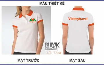 File thiết kế vector - Áo thun đồng phục công ty Du lịch Việt Mỹ, Quận Tân Phú