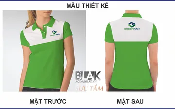 File thiết kế vector - Áo thun đồng phục công ty Greenpan Vietnam