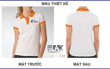 File thiết kế vector - Áo thun đồng phục công ty Logistics Vinalink màu trắng