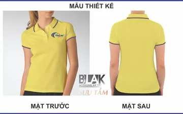 File thiết kế vector - Áo thun đồng phục công ty Logistics Vinalink màu vàng