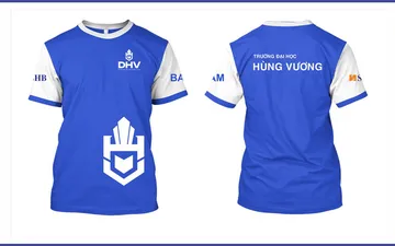 File thiết kế vector - Logo in áo thun đồng phục Trường Đại học Hùng Vương TP. HCM (DHV) mới nhất