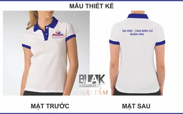 File thiết kế vector - Logo in áo đồng phục Trung tâm tư vấn du học Nhân Văn