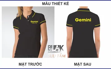 File thiết kế vector - Logo in áo thun đồng phục Gemini Coffee