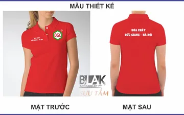 File thiết kế vector - Áo thun đồng phục công ty Hóa chất Đức Giang, Hà Nội