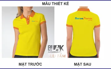 Mẫu thiết kế áo thun đồng phục TTTM SenseMarket Cái Bè mới nhất