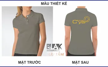 File thiết kế vector - Áo thun đồng phục Tiệm Trà Chanh C’ya, Long An