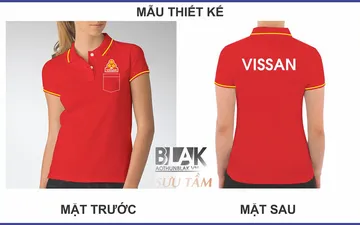 Mẫu thiết kế áo thun đồng phục Vissan đẹp ấn tượng