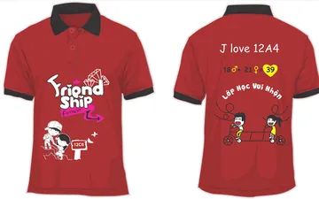 File thiết kế vector - Áo lớp 12C6 Friendship forever