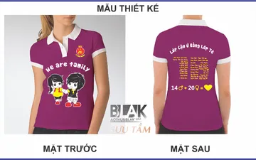 File thiết kế vector - Logo in áo lớp 7B we are family