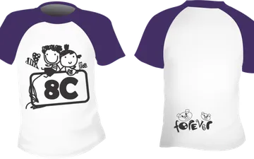 File thiết kế vector - Logo in áo lớp 8c forever
