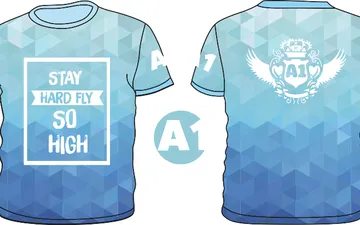 File thiết kế vector - Logo in áo lớp A1 Stay Hard Fly So High