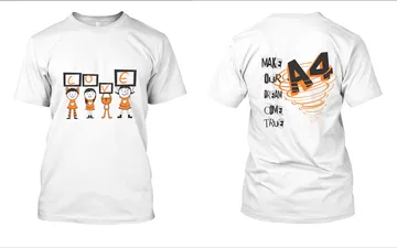 File thiết kế vector - Áo lớp A4 Make our dream come true