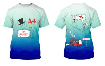 File thiết kế vector - Logo in áo lớp A4 big family