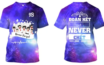 File thiết kế vector - Logo in áo lớp 9B Đoàn kết là never chết