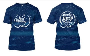 File thiết kế vector - Logo in áo lớp galaxy keep dreaming