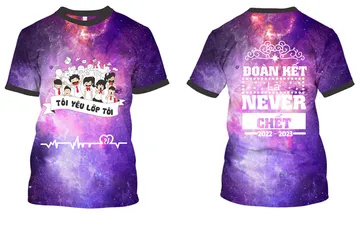 File thiết kế vector - Logo in áo lớp galaxy Tôi yêu lớp Tôi