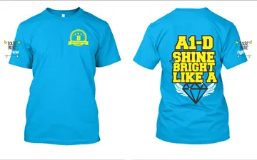 File thiết kế vector - Logo in áo lớp A1-D shine bright like a diamond 
