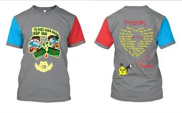 File thiết kế vector - Áo lớp 7B vượt gian nan đập tan thách thức