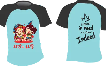 File thiết kế vector - Logo in áo lớp A friend in need is a friend indeed