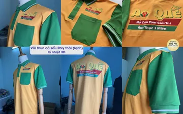 Mẫu áo thun đồng phục quán ăn Ao Quê