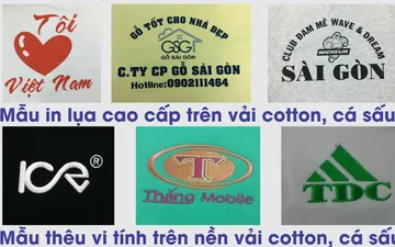 Kiểu in thêu áo thun đồng phục