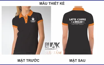 File thiết kế vector - Áo thun đồng phục Latte – Coffee & Bread, Long Khánh, Đồng Nai