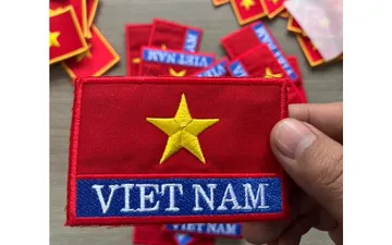 Cờ Việt Nam Thêu Cao Cấp – Phụ Kiện May Áo Võ Phục, Áo Thi Đấu, Đồng Phục Thể Thao