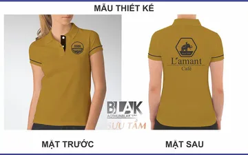 File thiết kế vector - Áo thun đồng phục L'amant Café, Quận 3, TPHCM
