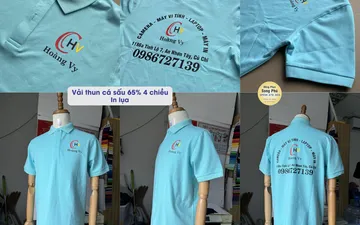 Mẫu áo thun đồng phục Hoàng Vy 2023