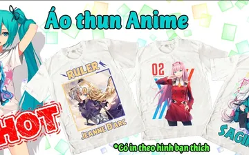 In áo Anime theo yêu cầu giá rẻ